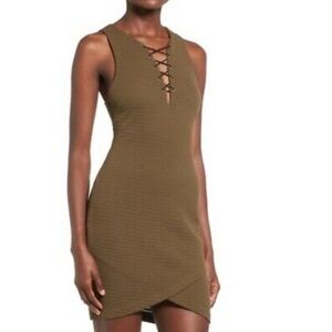 NWOT ASTR The Label Lace Up Dress SZ XS